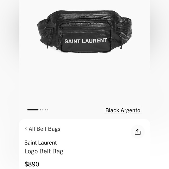 Saint Laurent Black Belt Bag/Fanny pack - Picture 9 of 13
